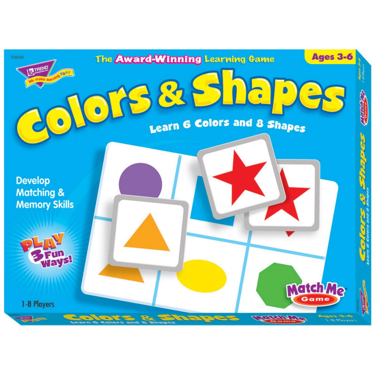 Trend Enterprises® Colors & Shapes Match Me® Game